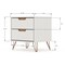Manhattan Comfort Rockefeller Dresser and Nightstand Set, Off White and Nature 104GMC3 - alternate 9